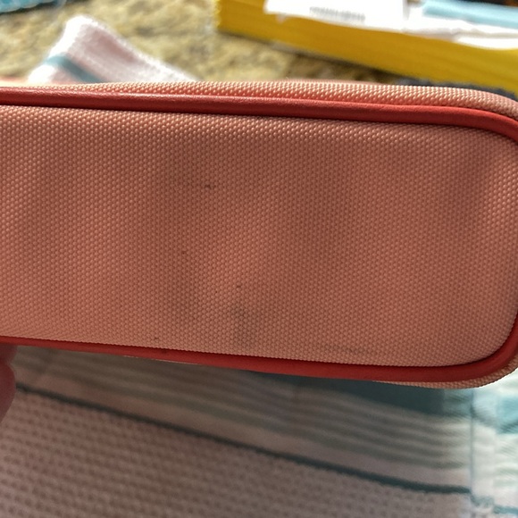 TUMI Laptop Case. Vibrant 2 tone orange/cantalope colors. Shoulder strap. EUC. - Picture 12 of 16